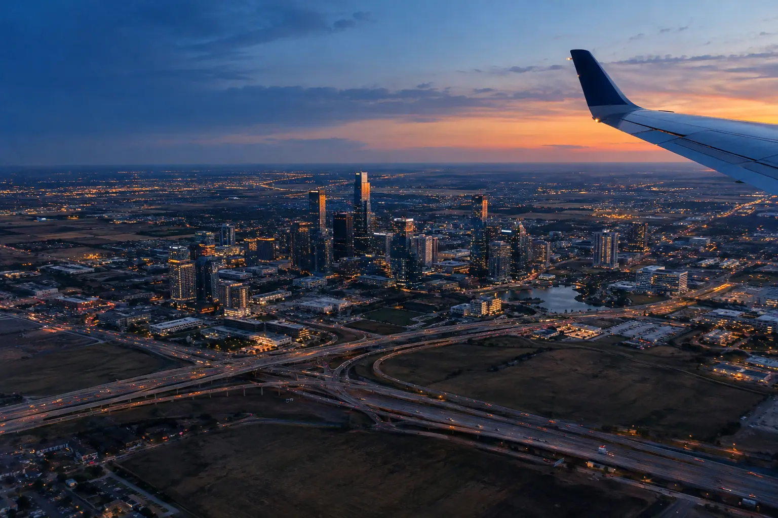 Dallas from the air